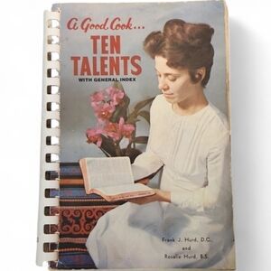1968 Vintage Vegetarian Cookbook A Good Cook Ten Talents Natural Foods